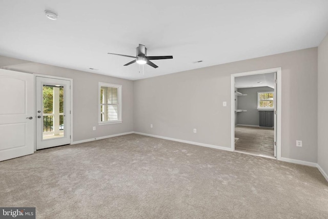 11506 Light Ln, Spotsylvania, VA 22551 - carpeted empty room featuring ceiling fan, baseboards, and a smoke detector