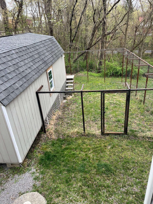 290 Shenandoah River Rd, Shenandoah, VA 22849 - view of yard with fence and an outbuilding