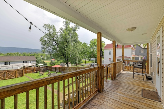 832 Grayson Ave, Waynesboro, VA 22980 - wooden terrace featuring a fenced backyard