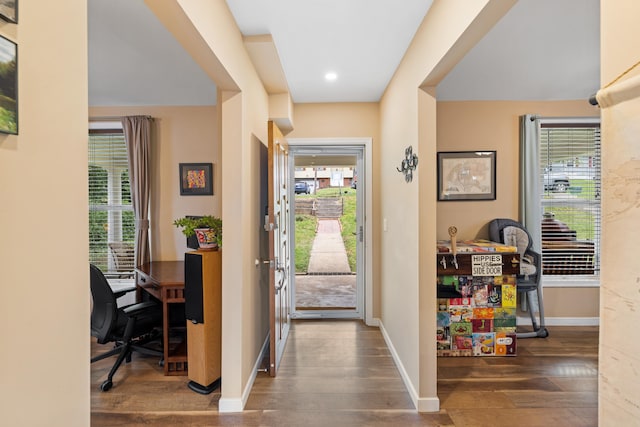 832 Grayson Ave, Waynesboro, VA 22980 - foyer featuring wood-type flooring and recessed lighting