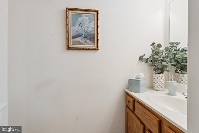 9839 Dominion Forest Cir, Fredericksburg, VA 22408 - half bathroom with vanity and toilet