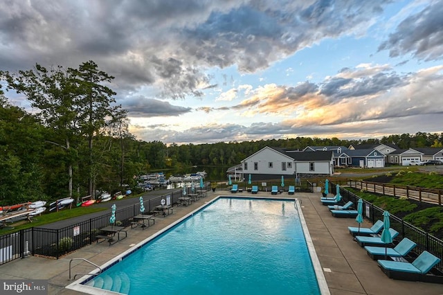 45 Sunset Loop, Mineral, VA 23117 - community pool with a patio area and fence