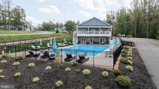 45 Sunset Loop, Mineral, VA 23117 - view of swimming pool with fence and a patio area