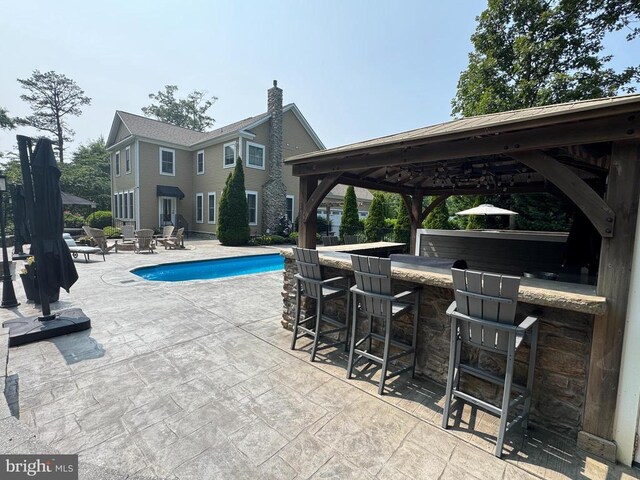 11001 Waterstone Pl, Spotsylvania, VA 22551 - swimming pool with a gazebo and a patio area