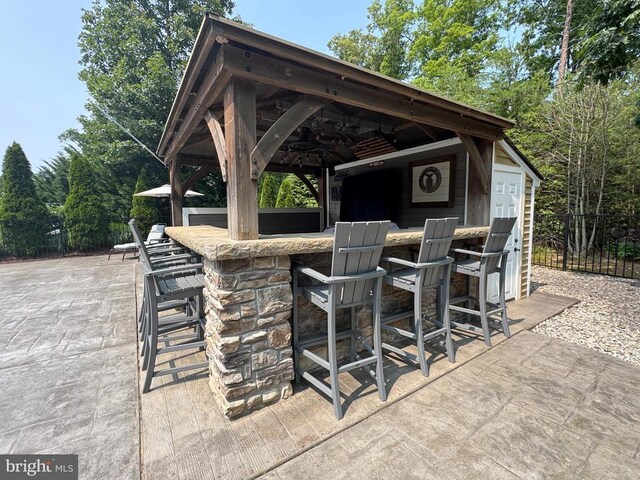 11001 Waterstone Pl, Spotsylvania, VA 22551 - view of patio / terrace featuring a gazebo