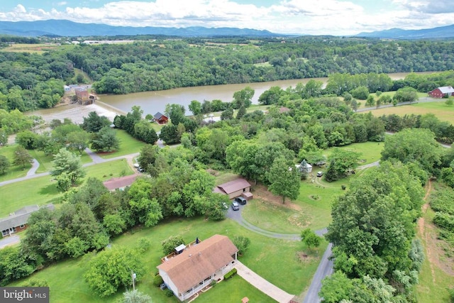 220 Airstrip Rd, Luray, VA 22835 - drone / aerial view of a forest and a water and mountain view