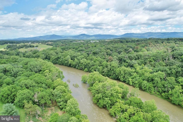 220 Airstrip Rd, Luray, VA 22835 - drone / aerial view of a water and mountain view