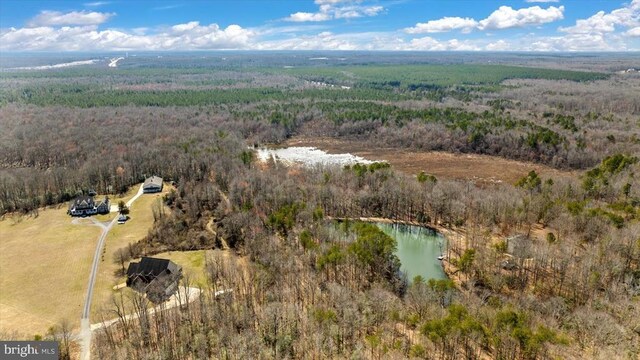 7610 Downstream Ct, Fredericksburg, VA 22408 - aerial view of property's location featuring a large body of water and a forest