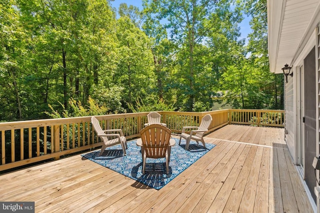  - view of wooden deck