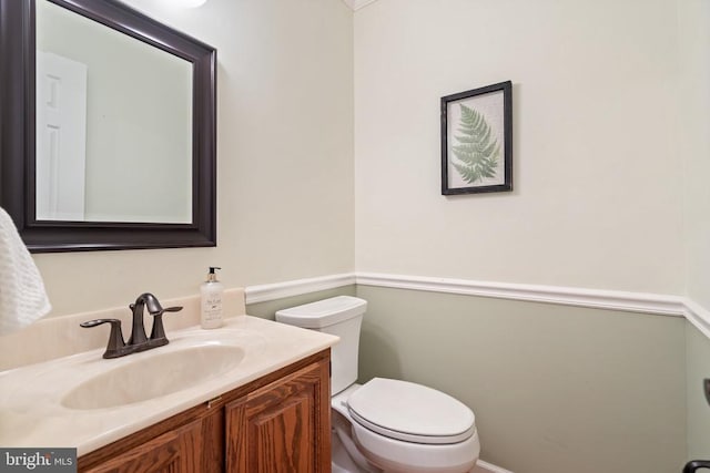  - bathroom with toilet and vanity