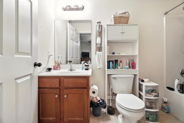 14975 Woodcreek Ln, Timberville, VA 22853 - full bath with vanity and tile patterned flooring