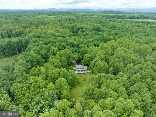  - bird's eye view of a heavily wooded area