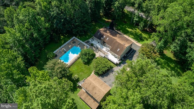 8314 Old Mill Ln, Spotsylvania, VA 22551 - view from above of property with a pool