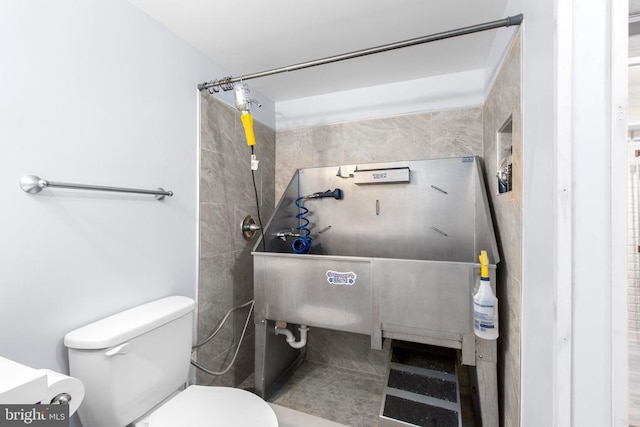 8314 Old Mill Ln, Spotsylvania, VA 22551 - full bathroom featuring pet washing area and toilet