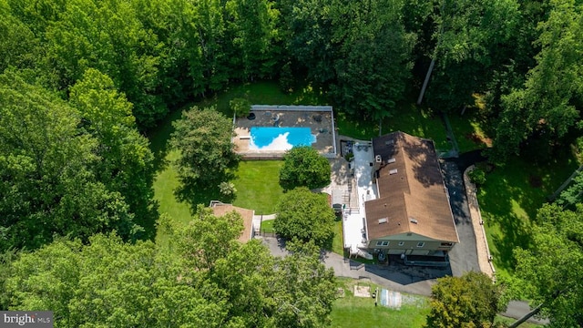8314 Old Mill Ln, Spotsylvania, VA 22551 - aerial view of property and surrounding area with a pool