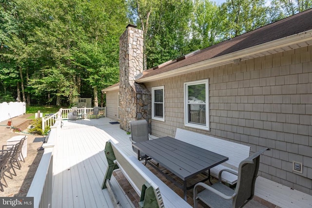 8314 Old Mill Ln, Spotsylvania, VA 22551 - deck with outdoor dining space