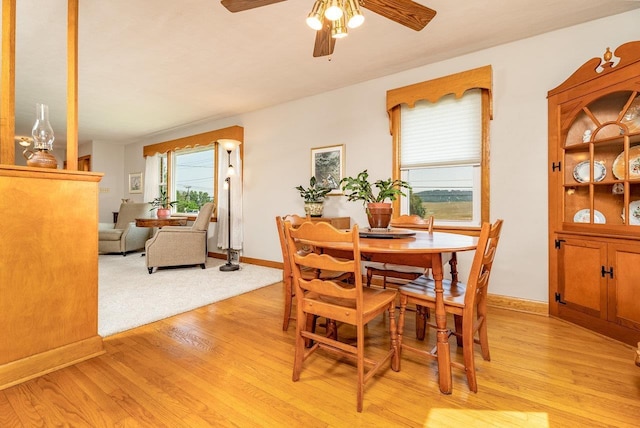 5213 Rawley Pike, Rockingham, VA 22801 - dining space with a ceiling fan and light wood-type flooring