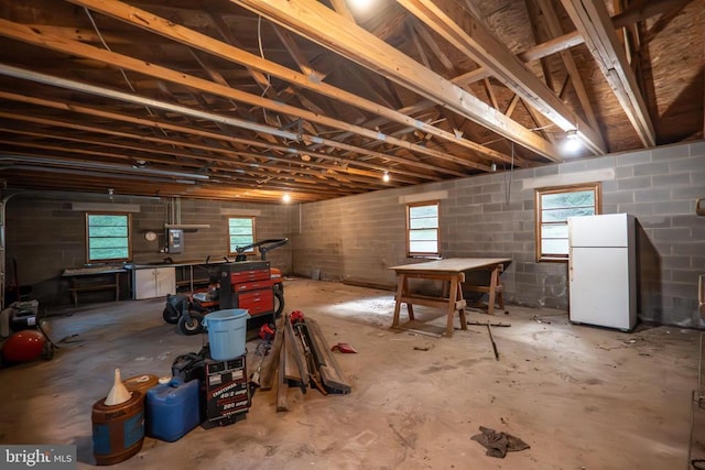 60 Mountain Breeze Ln, Syria, VA 22743 - below grade area with freestanding refrigerator