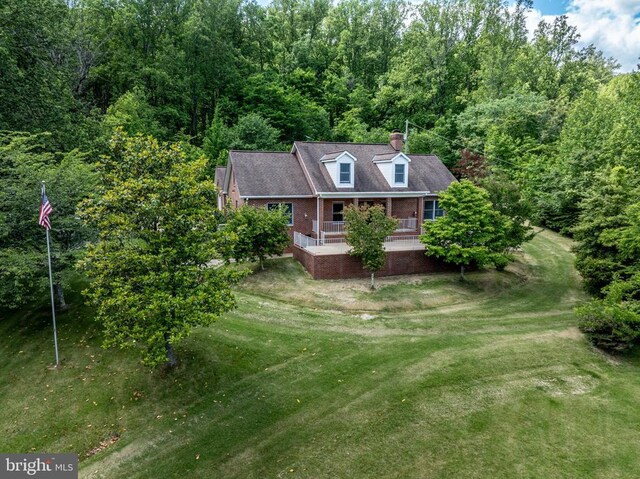60 Mountain Breeze Ln, Syria, VA 22743 - aerial view of property and surrounding area with a forest