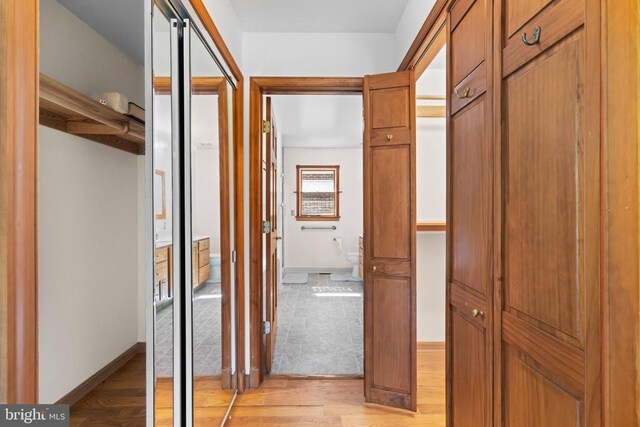 60 Mountain Breeze Ln, Syria, VA 22743 - corridor with light wood-style flooring and baseboards