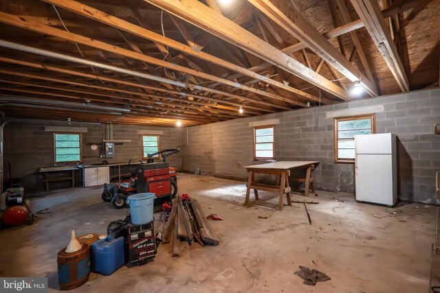 60 Mountain Breeze Ln, Syria, VA 22743 - basement featuring freestanding refrigerator