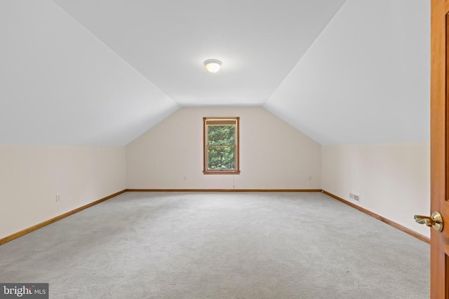 60 Mountain Breeze Ln, Syria, VA 22743 - additional living space featuring carpet, vaulted ceiling, and baseboards