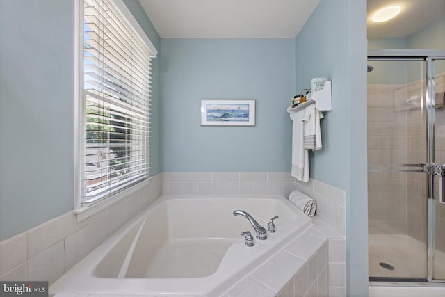 17277 Kettlebrook Lndg, Jeffersonton, VA 22724 - bathroom featuring a bath and a shower stall
