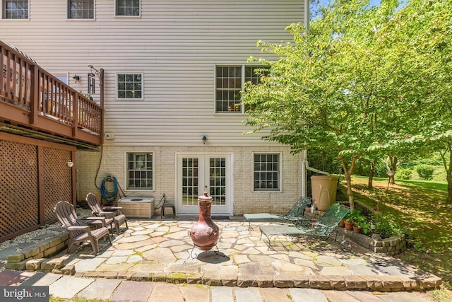 17277 Kettlebrook Lndg, Jeffersonton, VA 22724 - back of property featuring a patio area and a wooden deck