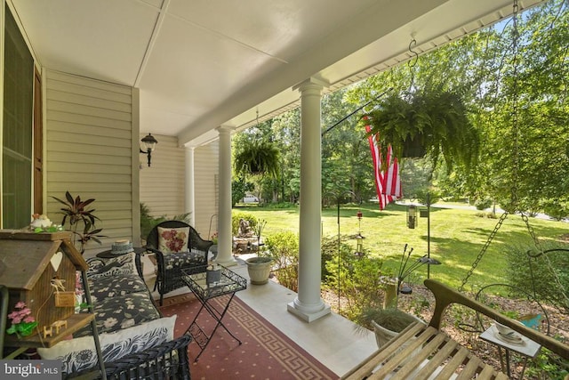 17277 Kettlebrook Lndg, Jeffersonton, VA 22724 - covered porch with a yard