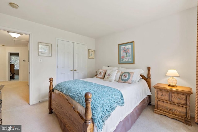 17277 Kettlebrook Lndg, Jeffersonton, VA 22724 - bedroom with light carpet, a closet, and attic access