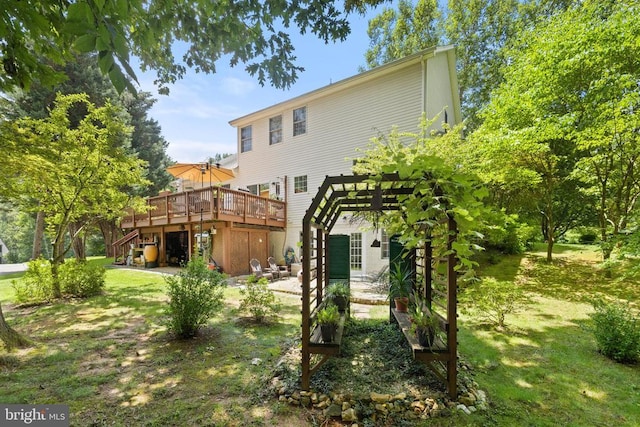 17277 Kettlebrook Lndg, Jeffersonton, VA 22724 - rear view of property with a deck and stairs