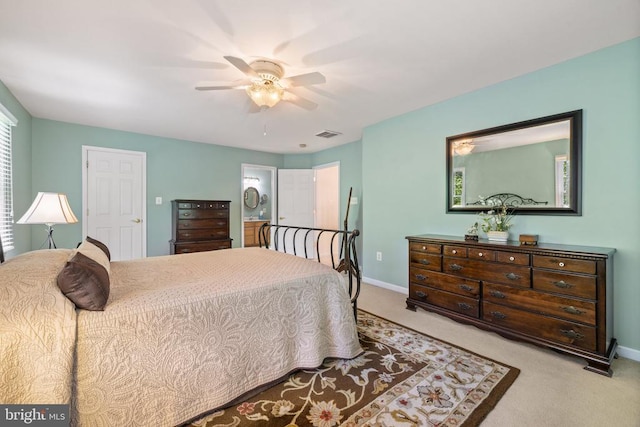 17277 Kettlebrook Lndg, Jeffersonton, VA 22724 - bedroom featuring carpet and a ceiling fan