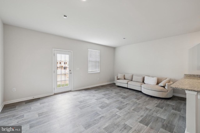 226 Baker Dr, Luray, VA 22835 - living area featuring light wood finished floors and baseboards