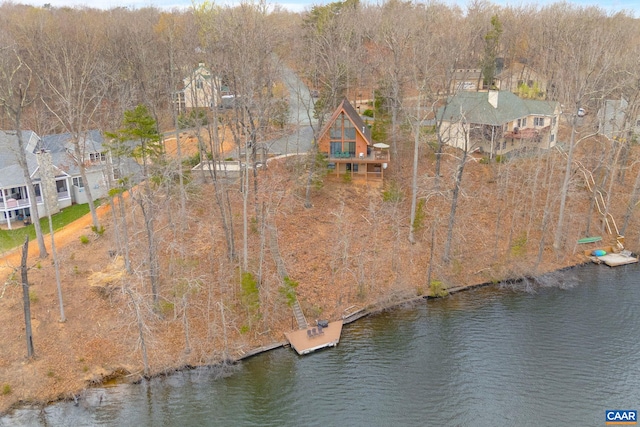 19 Hawks Pl, Palmyra, VA 22963 - aerial view with a water view