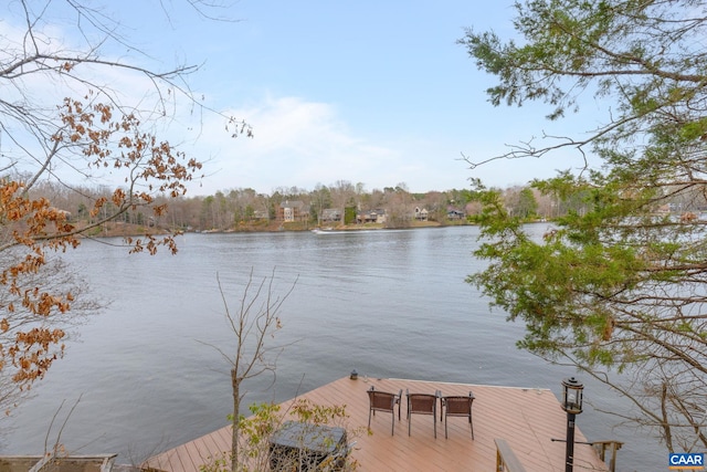 19 Hawks Pl, Palmyra, VA 22963 - view of dock with a water view
