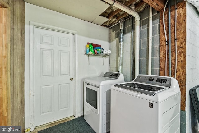 54 Courthouse Mountain Rd, Madison, VA 22727 - clothes washing area with laundry area and independent washer and dryer