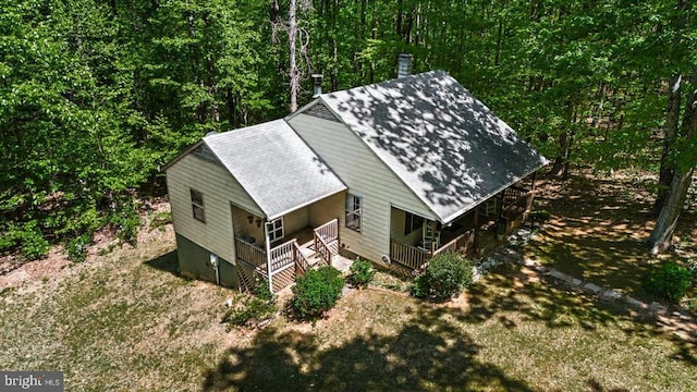 54 Courthouse Mountain Rd, Madison, VA 22727 - drone / aerial view with a view of trees
