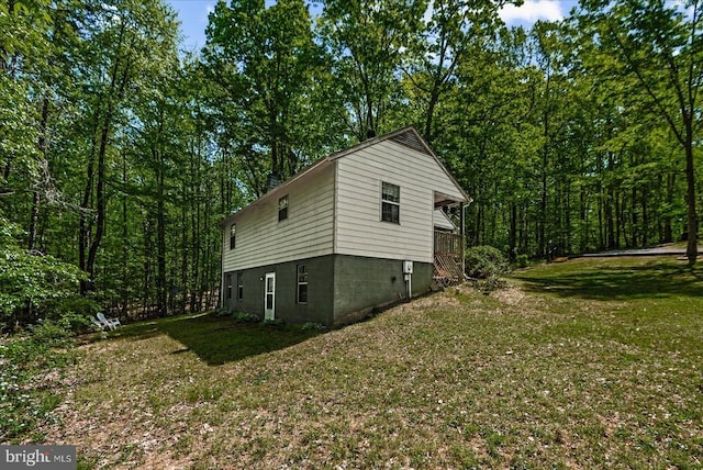54 Courthouse Mountain Rd, Madison, VA 22727 - view of side of property featuring a wooded view and a yard