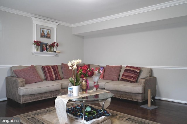 214 Culpeper St W, Culpeper, VA 22701 - living area with wood finished floors and ornamental molding