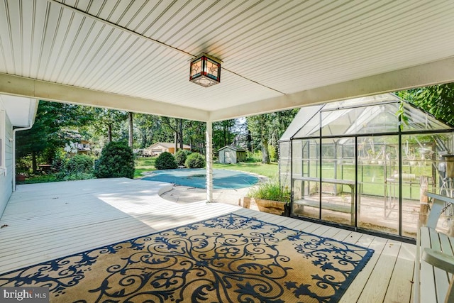  - view of unfurnished sunroom
