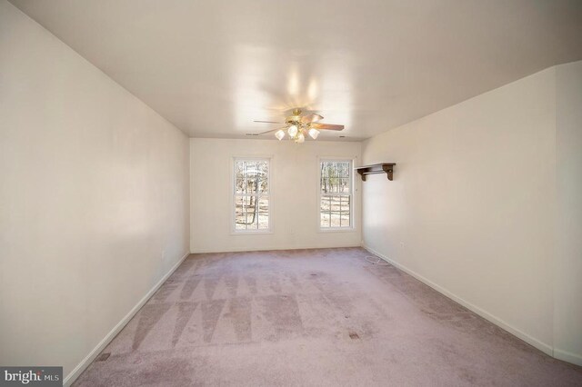8128 Shirley Rd, Spotsylvania, VA 22551 - carpeted spare room with a ceiling fan and baseboards