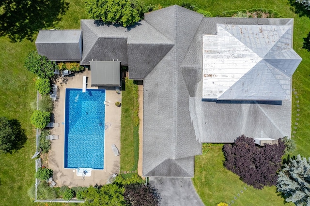 16540 Stoney Lea Ln, Elkton, VA 22827 - view from above of property with a pool area