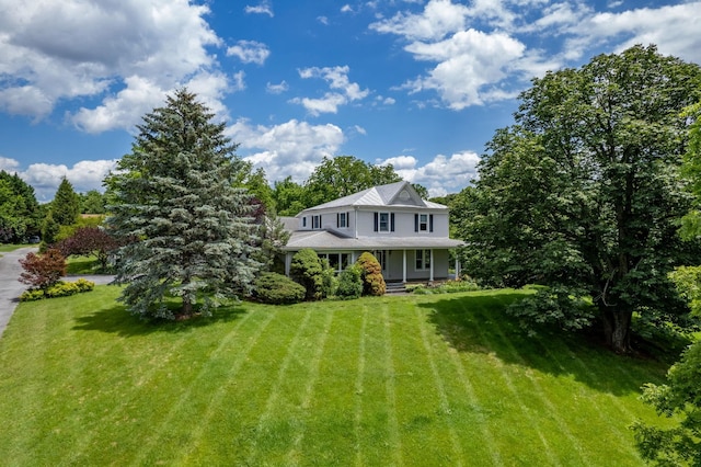 16540 Stoney Lea Ln, Elkton, VA 22827 - view of front of property featuring a front lawn and covered porch