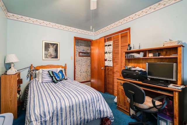 14335 S E Side Hwy, Grottoes, VA 24441 - carpeted bedroom featuring a closet
