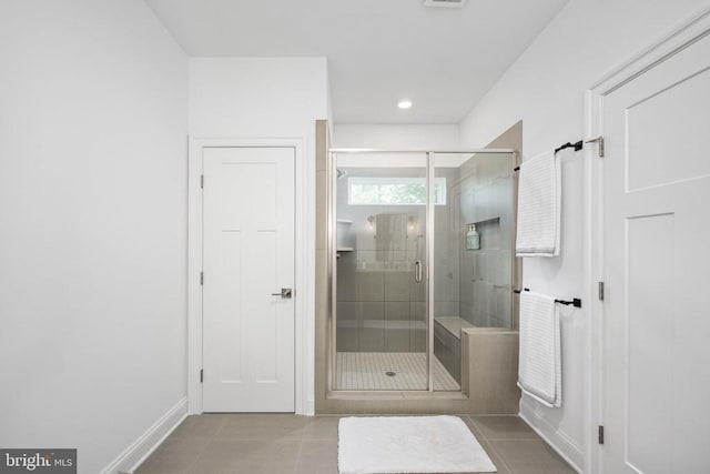 11302 Radcliff Ter, Spotsylvania, VA 22551 - full bath with a shower stall and tile patterned flooring