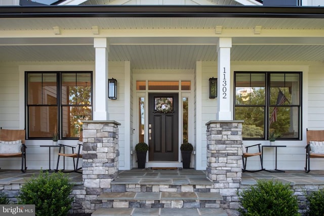 11302 Radcliff Ter, Spotsylvania, VA 22551 - entrance to property with covered porch
