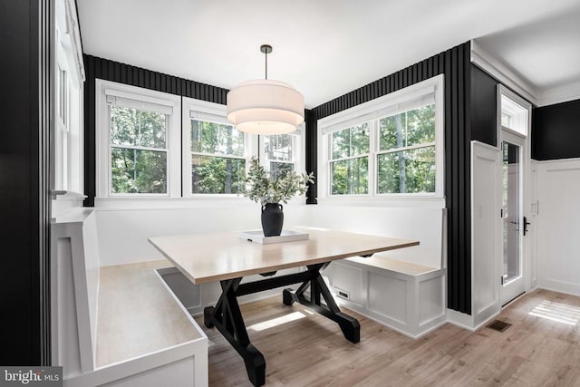 11302 Radcliff Ter, Spotsylvania, VA 22551 - dining room featuring light wood finished floors and a desk