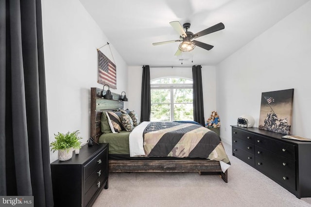 11302 Radcliff Ter, Spotsylvania, VA 22551 - bedroom featuring light carpet and a ceiling fan