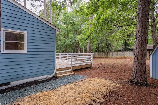 22 Loblolly Rd, Palmyra, VA 22963 - view of yard with a wooden deck