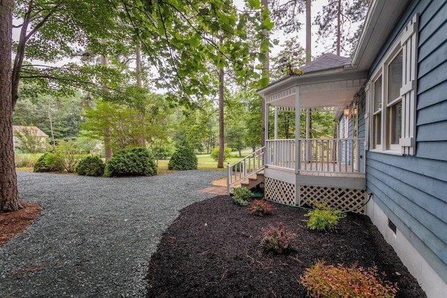 22 Loblolly Rd, Palmyra, VA 22963 - view of yard featuring a porch